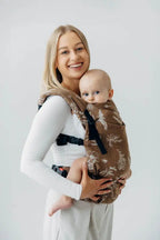 LennyLight Carrier, jacquard weave 100% cotton - HERBARIUM - RAINDROPS