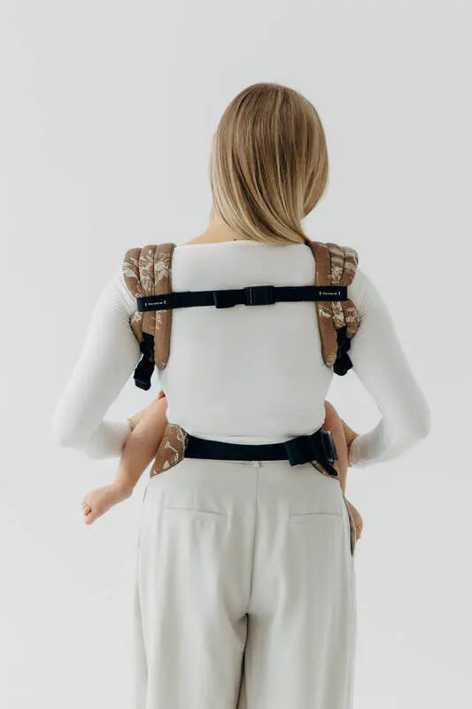 LennyLight Carrier, jacquard weave 100% cotton - HERBARIUM - RAINDROPS