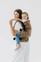 LennyPreschool Carrier, jacquard weave (100% cotton) - HERBARIUM - RAINDROPS