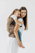 LennyPreschool Carrier, jacquard weave (100% cotton) - HERBARIUM - RAINDROPS