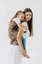 LennyPreschool Carrier, jacquard weave (100% cotton) - HERBARIUM - RAINDROPS