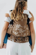 LennyPreschool Carrier, jacquard weave (100% cotton) - HERBARIUM - RAINDROPS