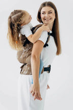 LennyPreschool Carrier, jacquard weave (100% cotton) - HERBARIUM - RAINDROPS