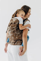 LennyPreschool Carrier, jacquard weave (100% cotton) - HERBARIUM - RAINDROPS