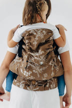 LennyPreschool Carrier, jacquard weave (100% cotton) - HERBARIUM - RAINDROPS