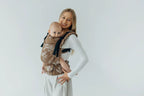 LennyUpGrade PRO Carrier, jacquard weave 100% cotton - HERBARIUM - RAINDROPS