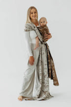Baby Wrap, Jacquard Weave (100% cotton) - HERBARIUM - RAINDROPS - Woven Baby XS - 4   long_woven_wraps    #