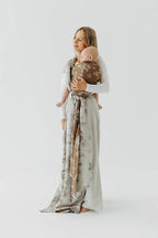 Baby Wrap, Jacquard Weave (100% cotton) - HERBARIUM - RAINDROPS - Woven Baby XS - 4   long_woven_wraps    #