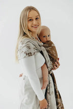 Baby Wrap, Jacquard Weave (100% cotton) - HERBARIUM - RAINDROPS - Woven Baby XS - 4   long_woven_wraps    #