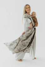 Baby Wrap, Jacquard Weave (100% cotton) - HERBARIUM - RAINDROPS - Woven Baby XS - 4   long_woven_wraps    #