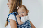 Lenny Buckle Onbuhimo PRO baby carrier, jacquard weave (40% cotton, 40% merino wool, 13% silk, 7% cashmere) - PATA DE GALLO - PUZZLE
