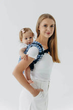 Lenny Buckle Onbuhimo PRO baby carrier, jacquard weave (40% cotton, 40% merino wool, 13% silk, 7% cashmere) - PATA DE GALLO - PUZZLE