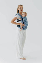 LennyLight Carrier, jacquard weave (40% cotton, 40% merino wool, 13% silk, 7% cashmere) - PATA DE GALLO - PUZZLE