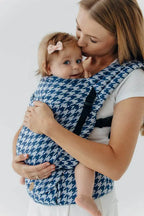 LennyLight Carrier, jacquard weave (40% cotton, 40% merino wool, 13% silk, 7% cashmere) - PATA DE GALLO - PUZZLE