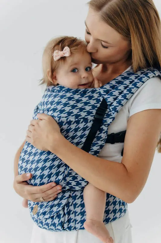 LennyLight Carrier, jacquard weave (40% cotton, 40% merino wool, 13% silk, 7% cashmere) - PATA DE GALLO - PUZZLE