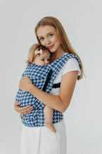 LennyLight Carrier, jacquard weave (40% cotton, 40% merino wool, 13% silk, 7% cashmere) - PATA DE GALLO - PUZZLE