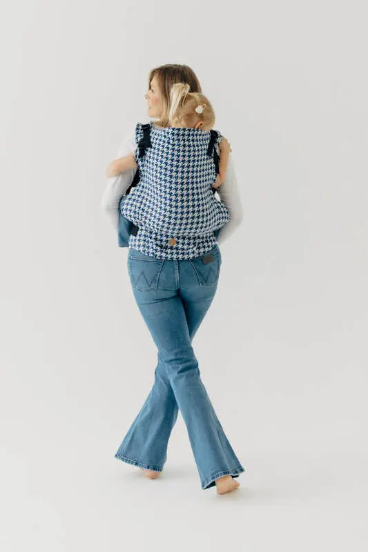 LennyPreschool Carrier, jacquard weave (40% cotton, 40% merino wool, 13% silk, 7% cashmere) - PATA DE GALLO - PUZZLE - Woven Baby Preschool   lenny_preschool    #