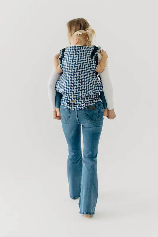 LennyPreschool Carrier, jacquard weave (40% cotton, 40% merino wool, 13% silk, 7% cashmere) - PATA DE GALLO - PUZZLE - Woven Baby Preschool   lenny_preschool    #