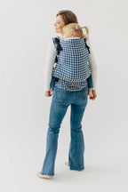 LennyPreschool Carrier, jacquard weave (40% cotton, 40% merino wool, 13% silk, 7% cashmere) - PATA DE GALLO - PUZZLE - Woven Baby Preschool   lenny_preschool    #