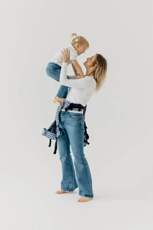 LennyPreschool Carrier, jacquard weave (40% cotton, 40% merino wool, 13% silk, 7% cashmere) - PATA DE GALLO - PUZZLE - Woven Baby Preschool   lenny_preschool    #