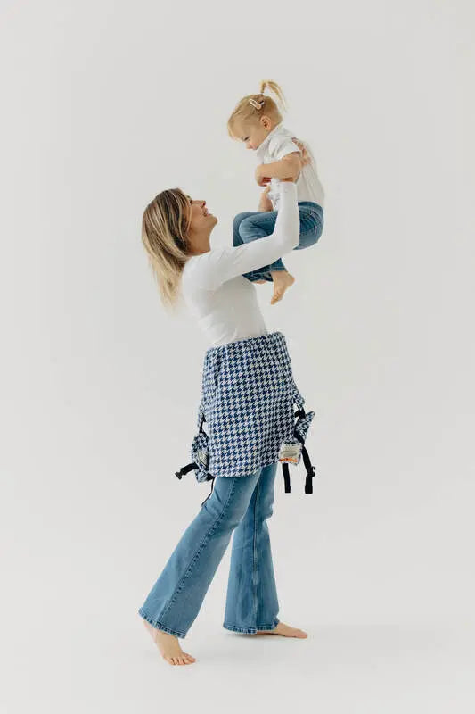 LennyPreschool Carrier, jacquard weave (40% cotton, 40% merino wool, 13% silk, 7% cashmere) - PATA DE GALLO - PUZZLE - Woven Baby Preschool   lenny_preschool    #