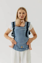 LennyUpGrade PRO Carrier, jacquard weave (40% cotton, 40% merino wool, 13% silk, 7% cashmere) - PATA DE GALLO - PUZZLE