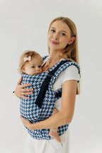 LennyUpGrade PRO Carrier, jacquard weave (40% cotton, 40% merino wool, 13% silk, 7% cashmere) - PATA DE GALLO - PUZZLE