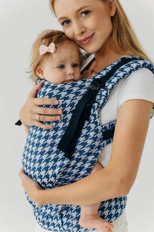 LennyUpGrade PRO Carrier, jacquard weave (40% cotton, 40% merino wool, 13% silk, 7% cashmere) - PATA DE GALLO - PUZZLE