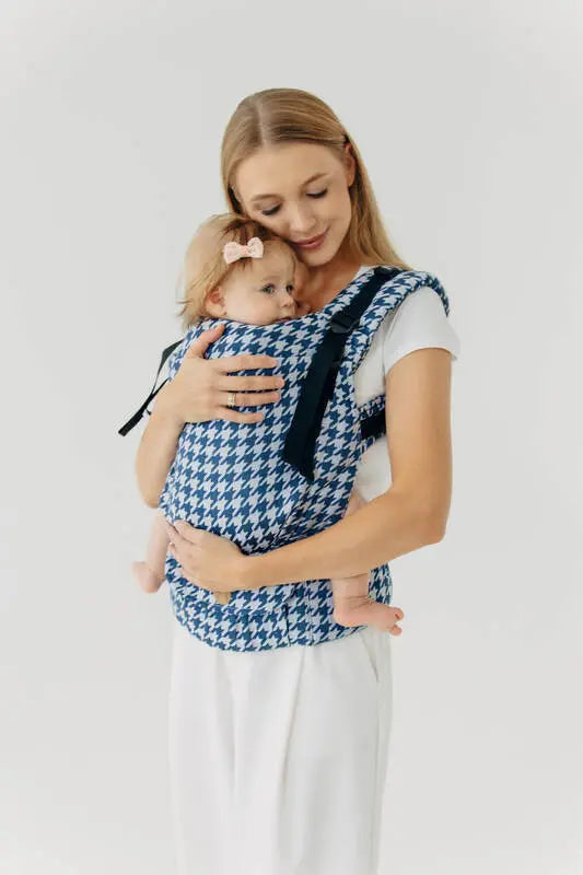 LennyUpGrade PRO Carrier, jacquard weave (40% cotton, 40% merino wool, 13% silk, 7% cashmere) - PATA DE GALLO - PUZZLE