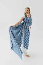 Baby Wrap, Jacquard Weave (40% cotton, 40% merino wool, 13% silk, 7% cashmere) - PATA DE GALLO - PUZZLE