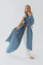 Baby Wrap, Jacquard Weave (40% cotton, 40% merino wool, 13% silk, 7% cashmere) - PATA DE GALLO - PUZZLE