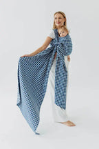 Baby Wrap, Jacquard Weave (40% cotton, 40% merino wool, 13% silk, 7% cashmere) - PATA DE GALLO - PUZZLE