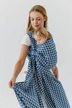 Baby Wrap, Jacquard Weave (40% cotton, 40% merino wool, 13% silk, 7% cashmere) - PATA DE GALLO - PUZZLE