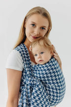 Baby Wrap, Jacquard Weave (40% cotton, 40% merino wool, 13% silk, 7% cashmere) - PATA DE GALLO - PUZZLE