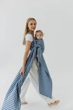 Baby Wrap, Jacquard Weave (40% cotton, 40% merino wool, 13% silk, 7% cashmere) - PATA DE GALLO - PUZZLE
