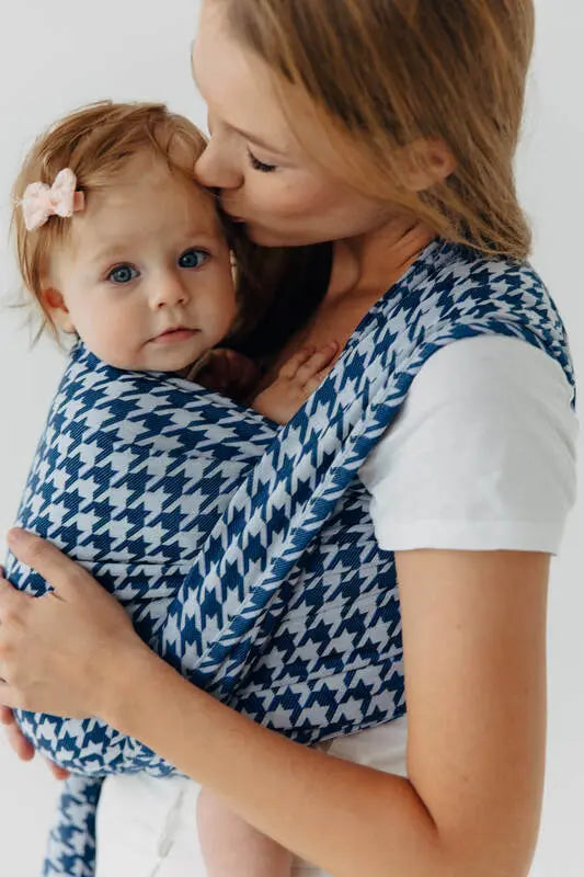 Baby Wrap, Jacquard Weave (40% cotton, 40% merino wool, 13% silk, 7% cashmere) - PATA DE GALLO - PUZZLE