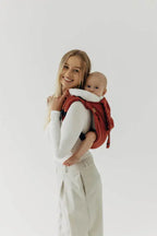Lenny Buckle Onbuhimo PRO baby carrier, broken-twill weave (100% cotton) - ROOIBOS