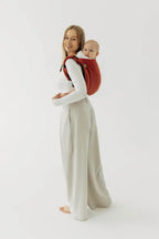Lenny Buckle Onbuhimo PRO baby carrier, broken-twill weave (100% cotton) - ROOIBOS