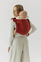 Lenny Buckle Onbuhimo PRO baby carrier, broken-twill weave (100% cotton) - ROOIBOS