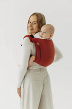 Lenny Buckle Onbuhimo PRO baby carrier, broken-twill weave (100% cotton) - ROOIBOS