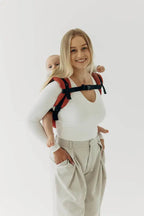 Lenny Buckle Onbuhimo PRO baby carrier, broken-twill weave (100% cotton) - ROOIBOS