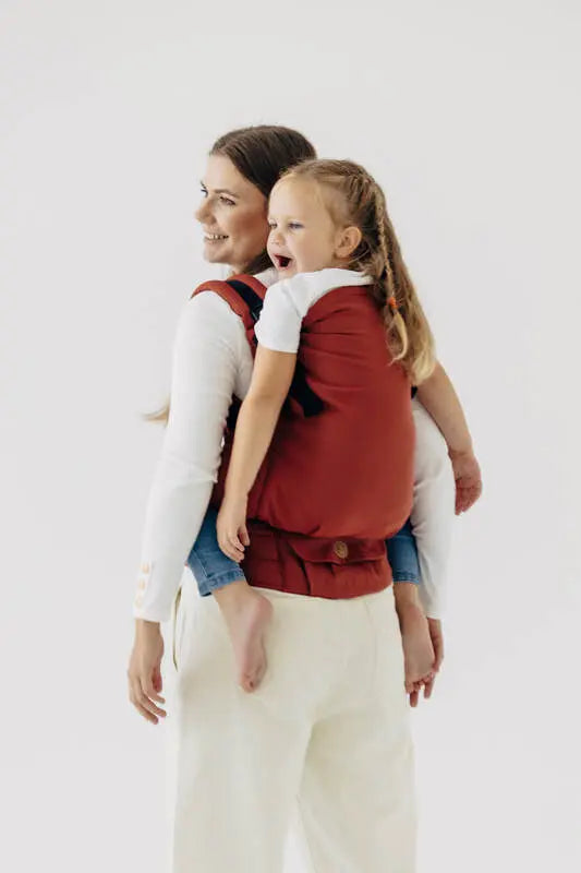 LennyPreschool Carrier, broken - twill weave 100% cotton - ROOIBOS