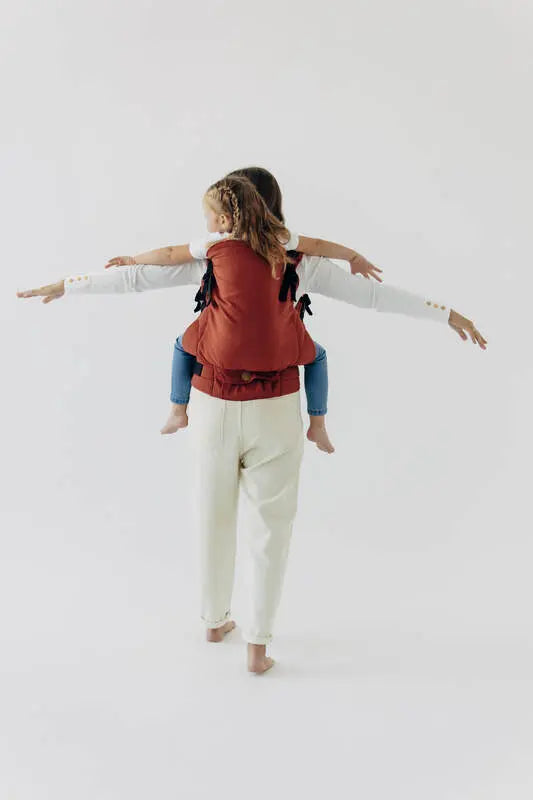 LennyPreschool Carrier, broken - twill weave 100% cotton - ROOIBOS
