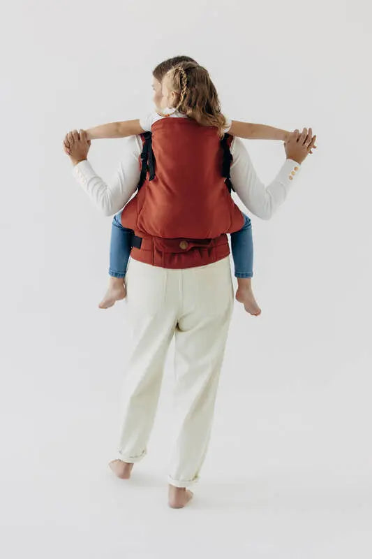 LennyPreschool Carrier, broken - twill weave 100% cotton - ROOIBOS