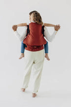 LennyPreschool Carrier, broken - twill weave 100% cotton - ROOIBOS