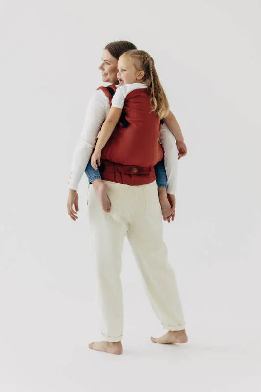 LennyPreschool Carrier, broken - twill weave 100% cotton - ROOIBOS