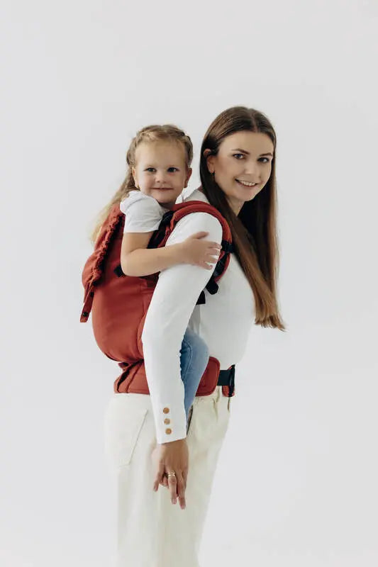 LennyPreschool Carrier, broken - twill weave 100% cotton - ROOIBOS