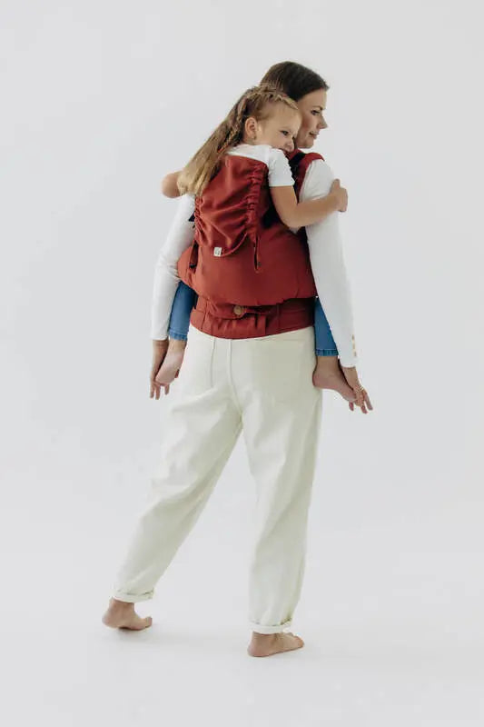 LennyPreschool Carrier, broken - twill weave 100% cotton - ROOIBOS