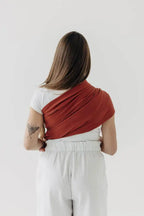 Ring Sling, Broken twill Weave (100% cotton), with gathered shoulder - ROOIBOS - standard 1.8m