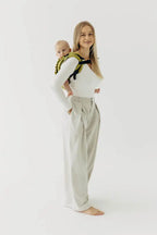 Lenny Buckle Onbuhimo PRO baby carrier, broken-twill weave (100% cotton) - SENCHA